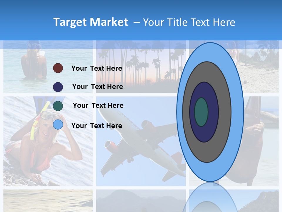 Beach Boat Plane PowerPoint Template