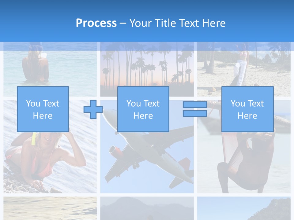 Beach Boat Plane PowerPoint Template