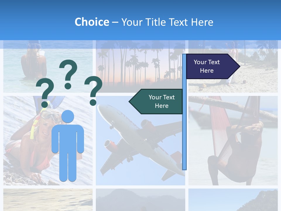 Beach Boat Plane PowerPoint Template