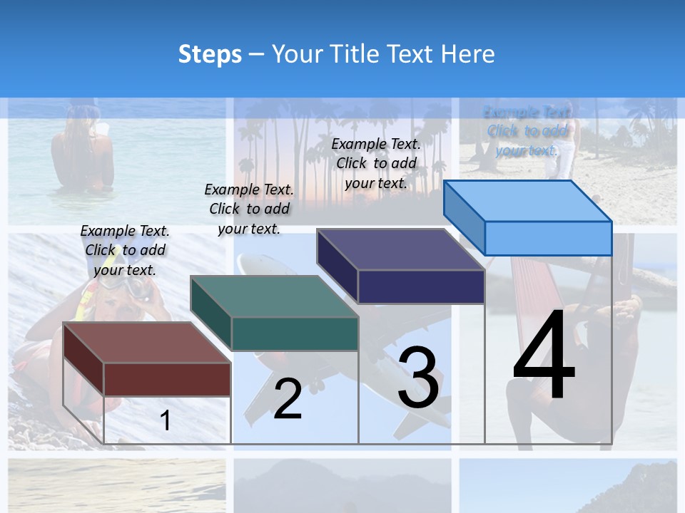 Beach Boat Plane PowerPoint Template