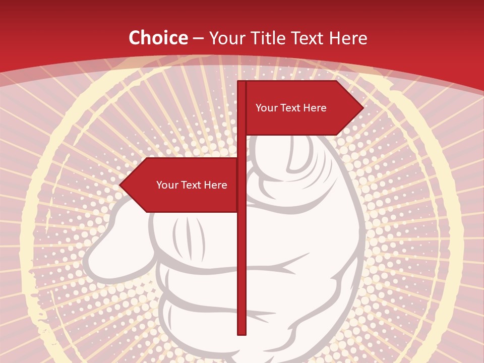 Discriminate Symbol Protest PowerPoint Template