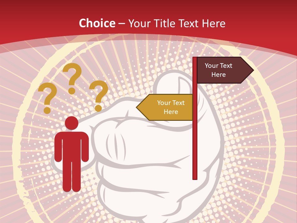 Discriminate Symbol Protest PowerPoint Template