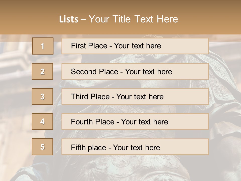 Historic Sculpture Landmarks PowerPoint Template