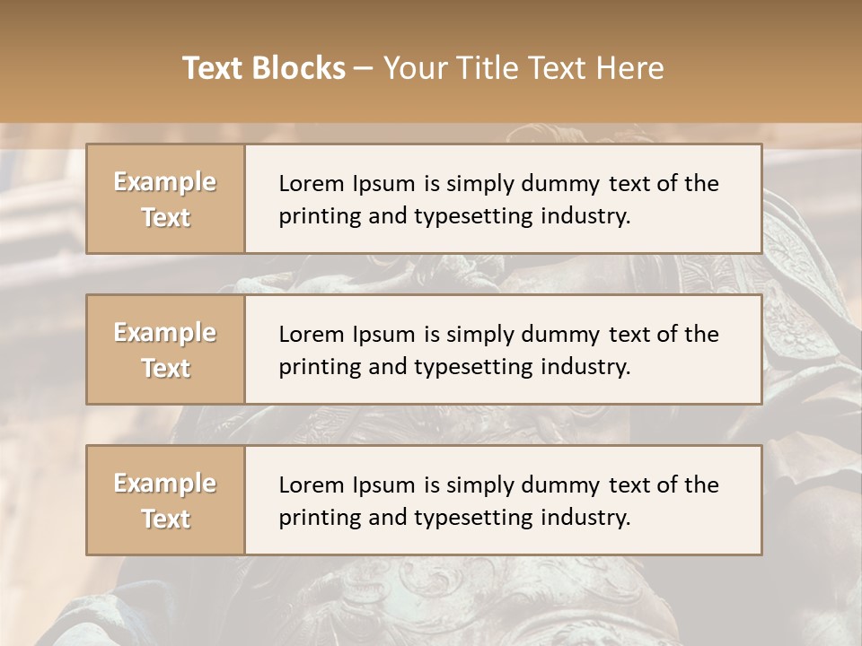 Historic Sculpture Landmarks PowerPoint Template