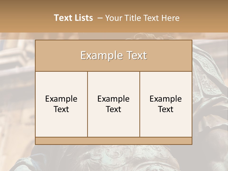 Historic Sculpture Landmarks PowerPoint Template