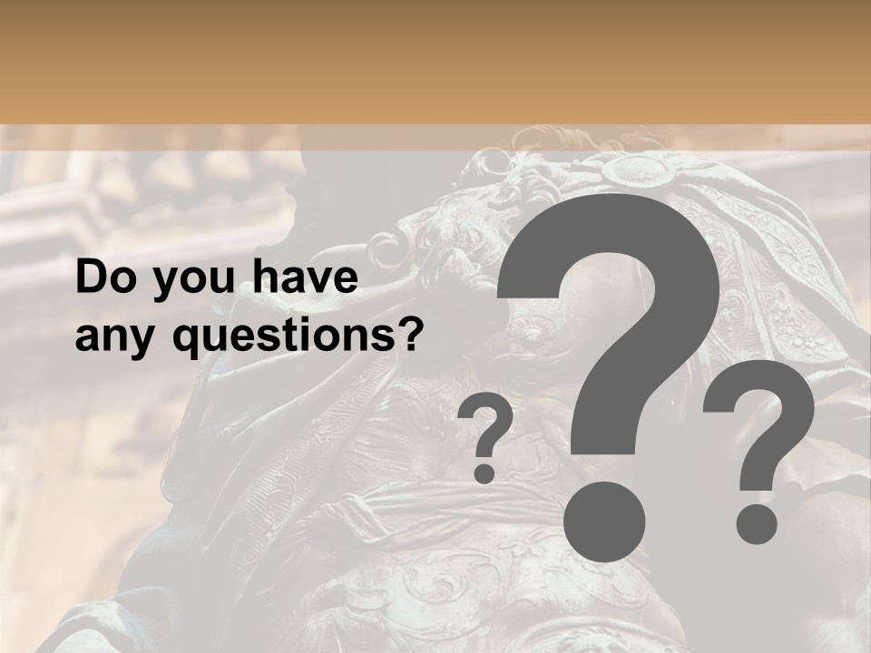 Historic Sculpture Landmarks PowerPoint Template