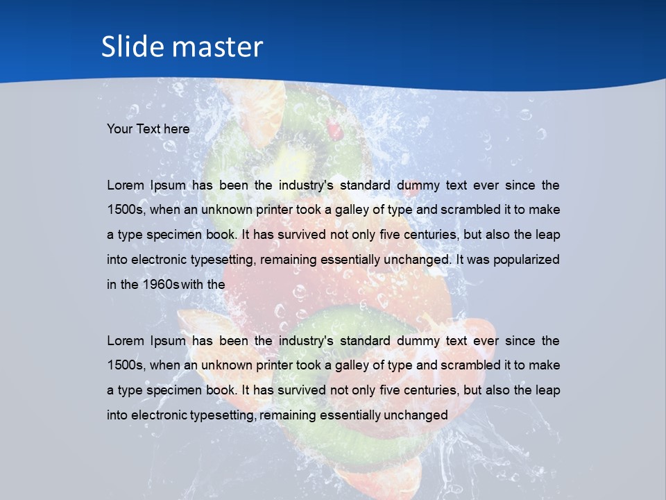 Flowing Creative Art PowerPoint Template