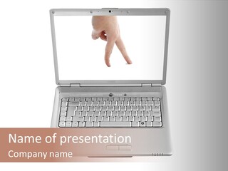 Concept Finger Isolated PowerPoint Template