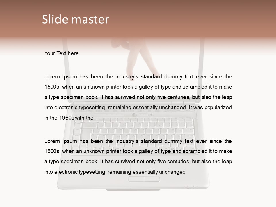 Concept Finger Isolated PowerPoint Template