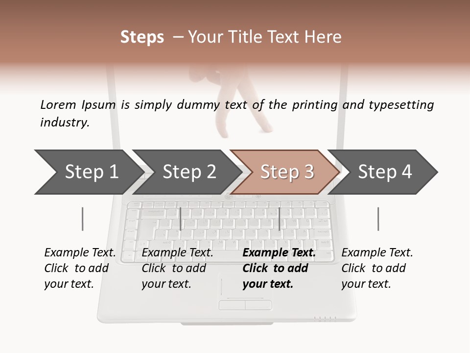 Concept Finger Isolated PowerPoint Template