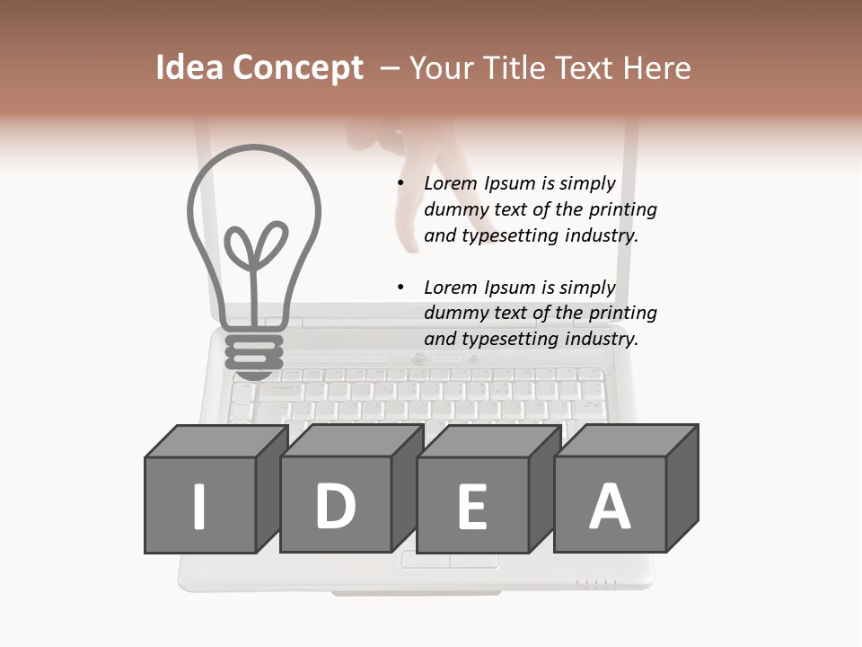 Concept Finger Isolated PowerPoint Template