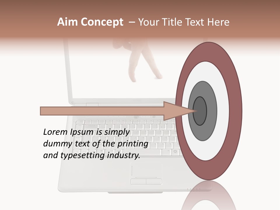 Concept Finger Isolated PowerPoint Template