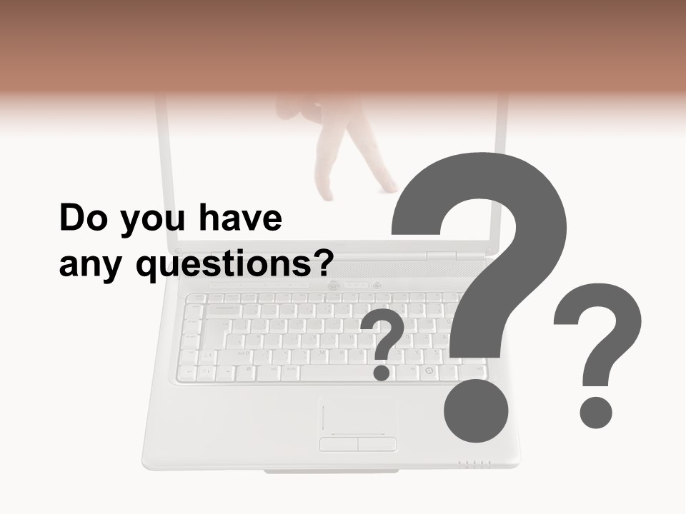 Concept Finger Isolated PowerPoint Template