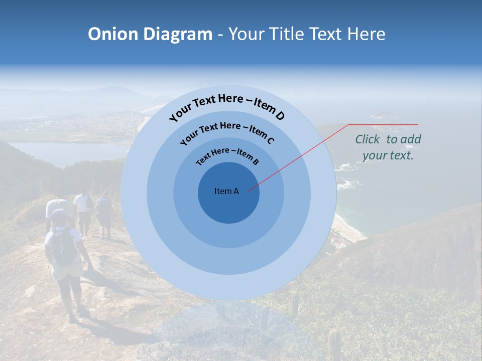 A Group Of People Standing On Top Of A Mountain PowerPoint Template