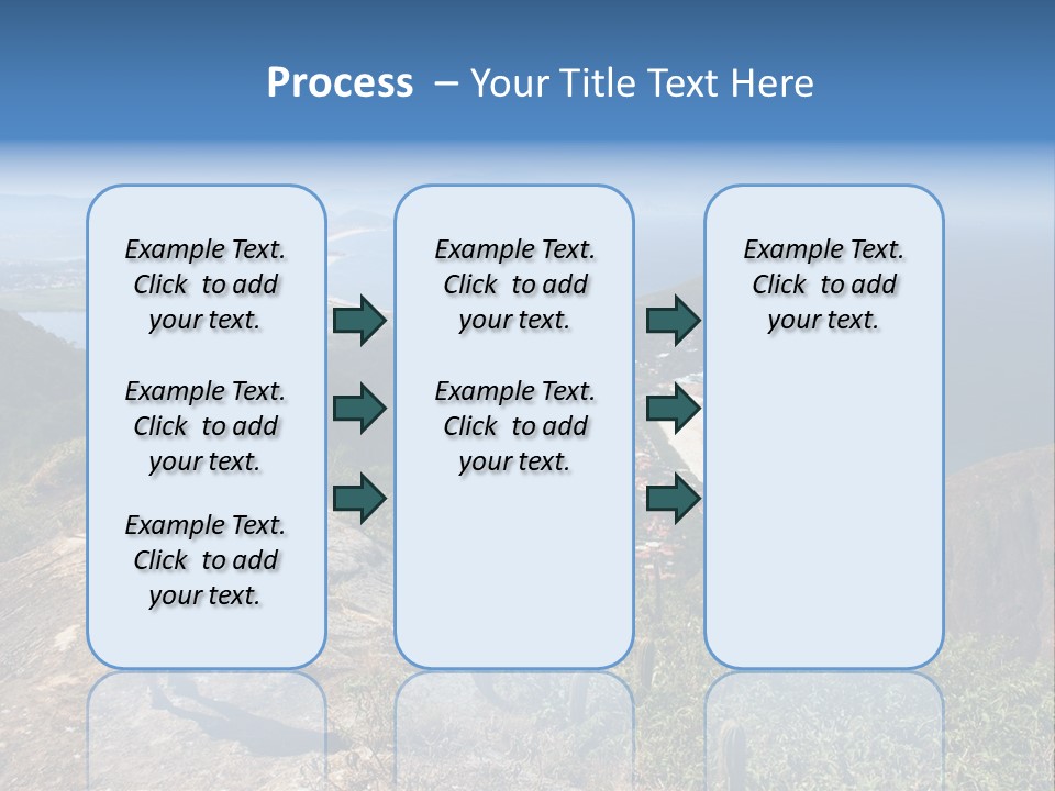 A Group Of People Standing On Top Of A Mountain PowerPoint Template