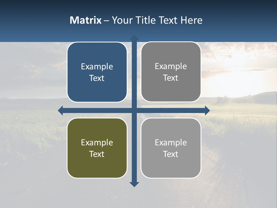 Landscape Highway Asphalt PowerPoint Template