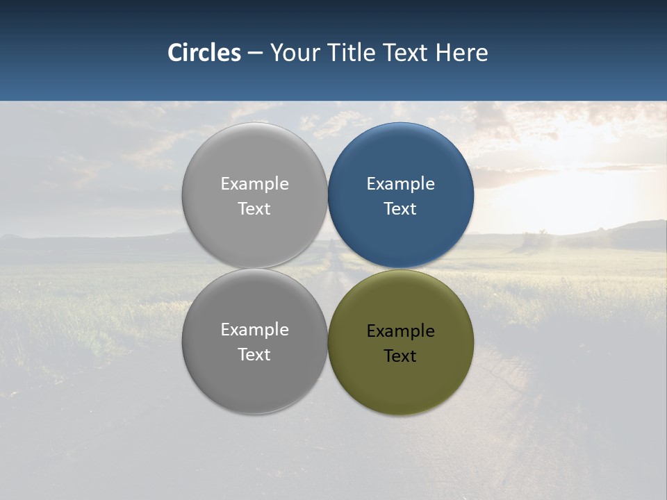 Landscape Highway Asphalt PowerPoint Template