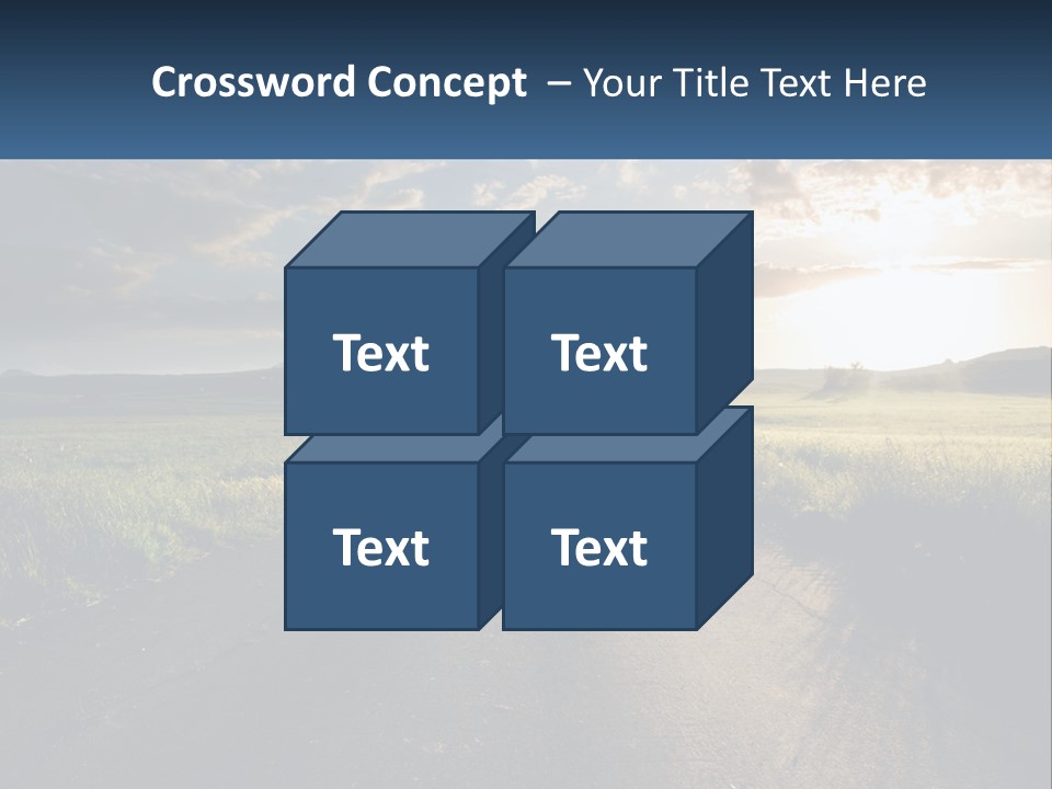Landscape Highway Asphalt PowerPoint Template
