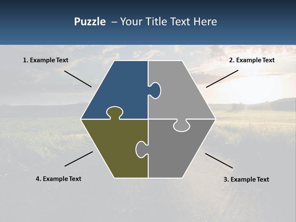 Landscape Highway Asphalt PowerPoint Template