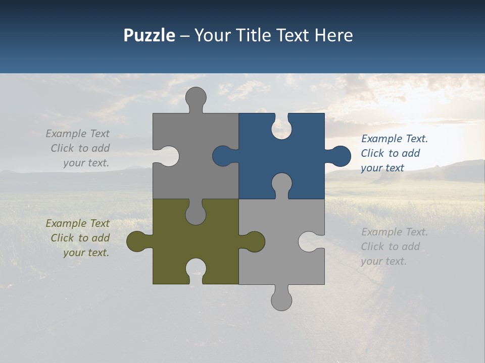 Landscape Highway Asphalt PowerPoint Template