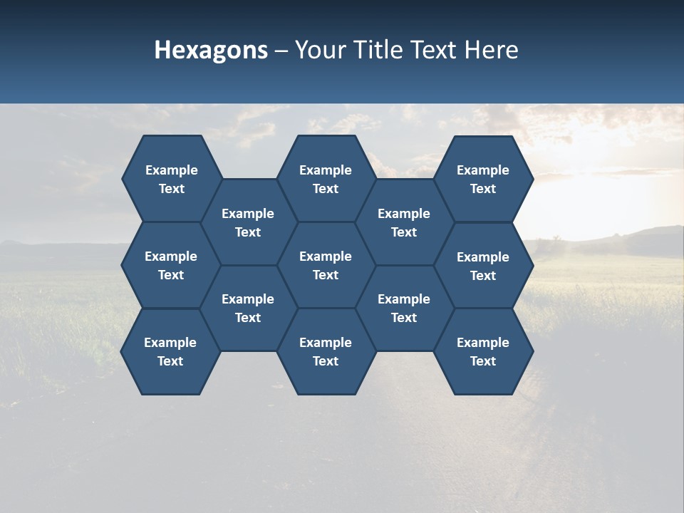 Landscape Highway Asphalt PowerPoint Template