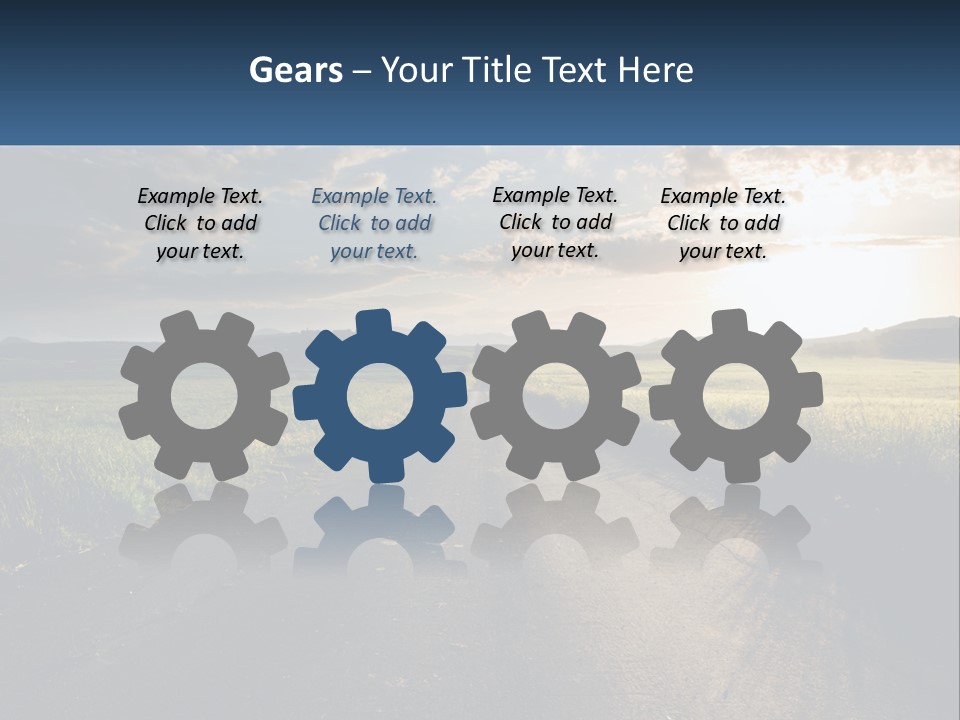 Landscape Highway Asphalt PowerPoint Template