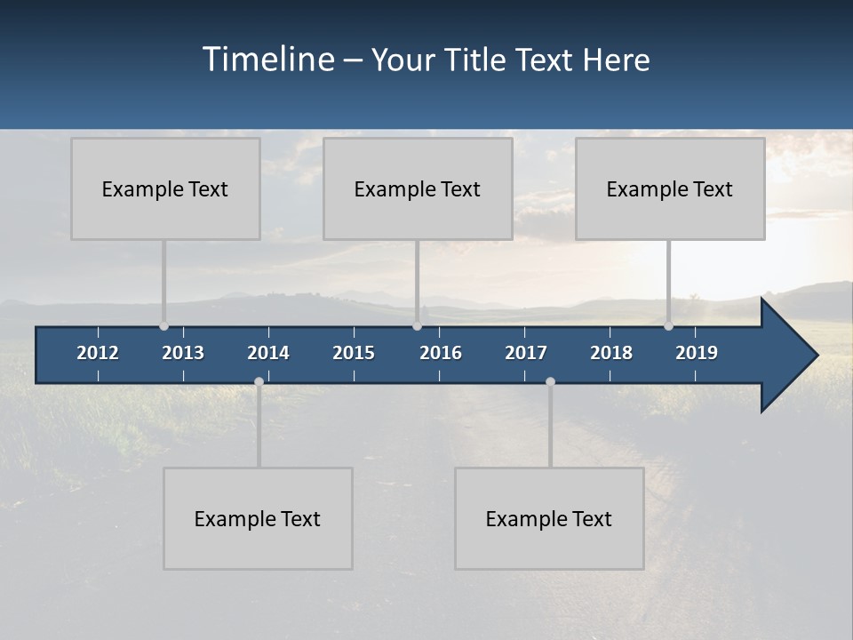 Landscape Highway Asphalt PowerPoint Template
