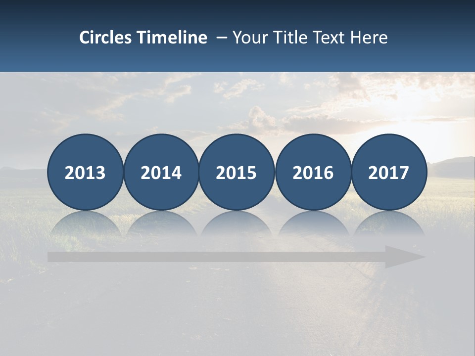 Landscape Highway Asphalt PowerPoint Template