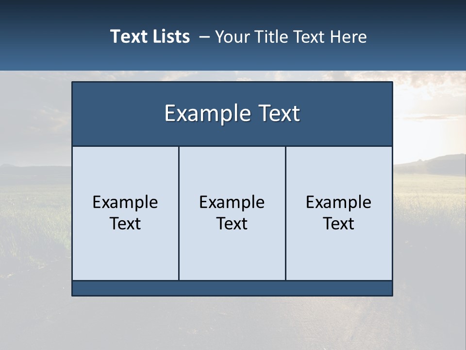 Landscape Highway Asphalt PowerPoint Template