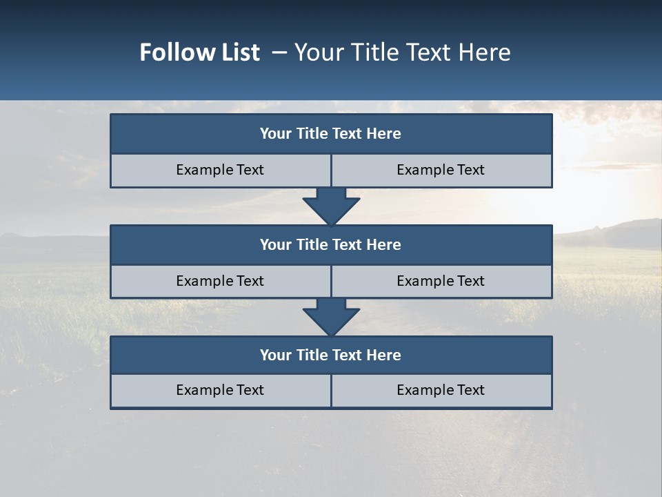 Landscape Highway Asphalt PowerPoint Template