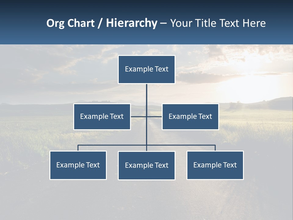 Landscape Highway Asphalt PowerPoint Template
