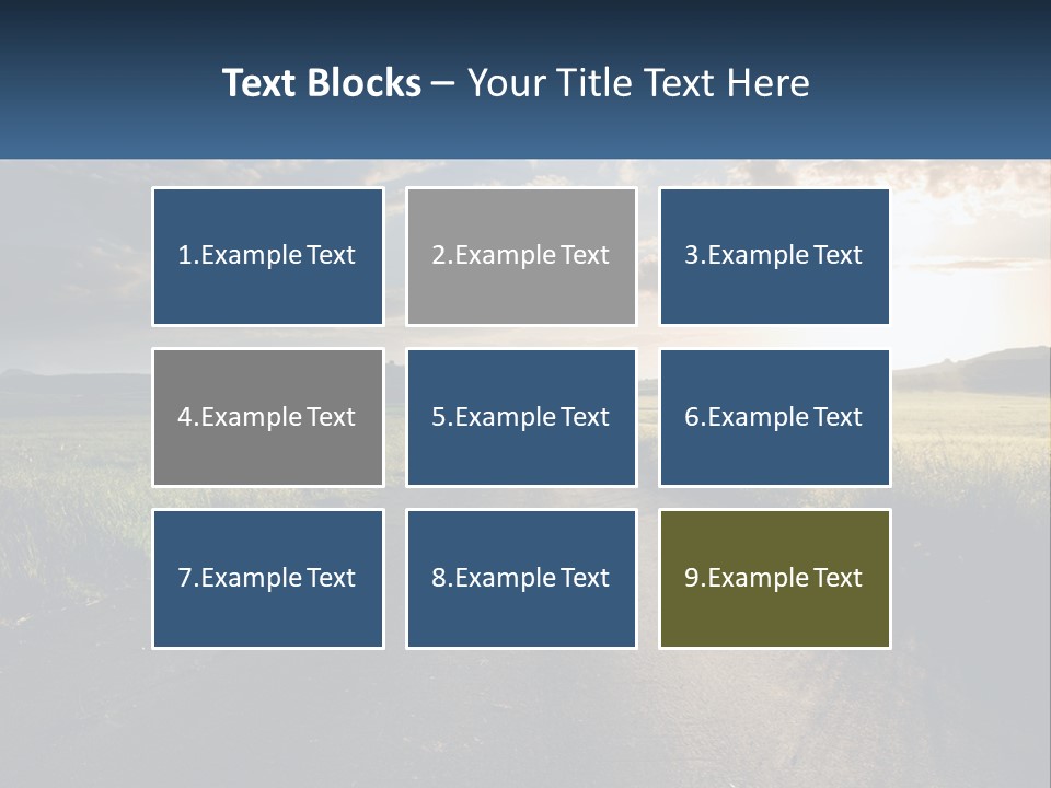 Landscape Highway Asphalt PowerPoint Template