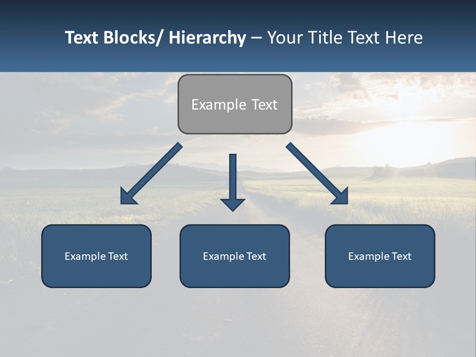 Landscape Highway Asphalt PowerPoint Template