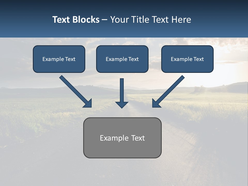 Landscape Highway Asphalt PowerPoint Template
