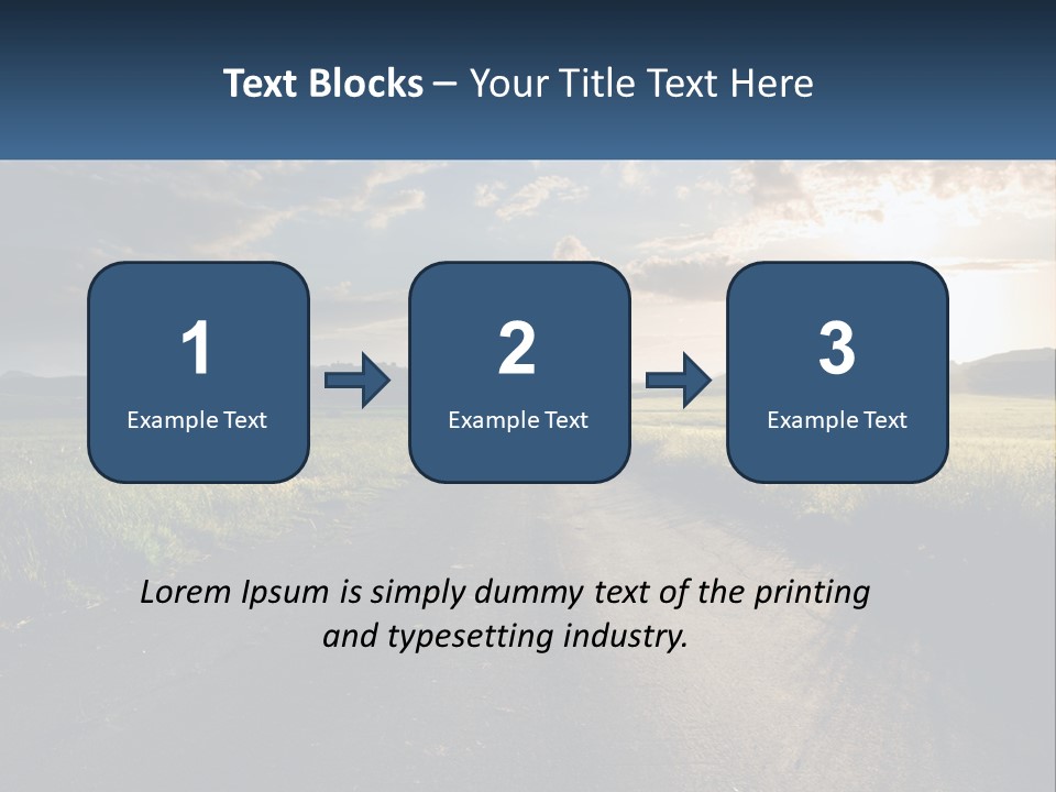 Landscape Highway Asphalt PowerPoint Template