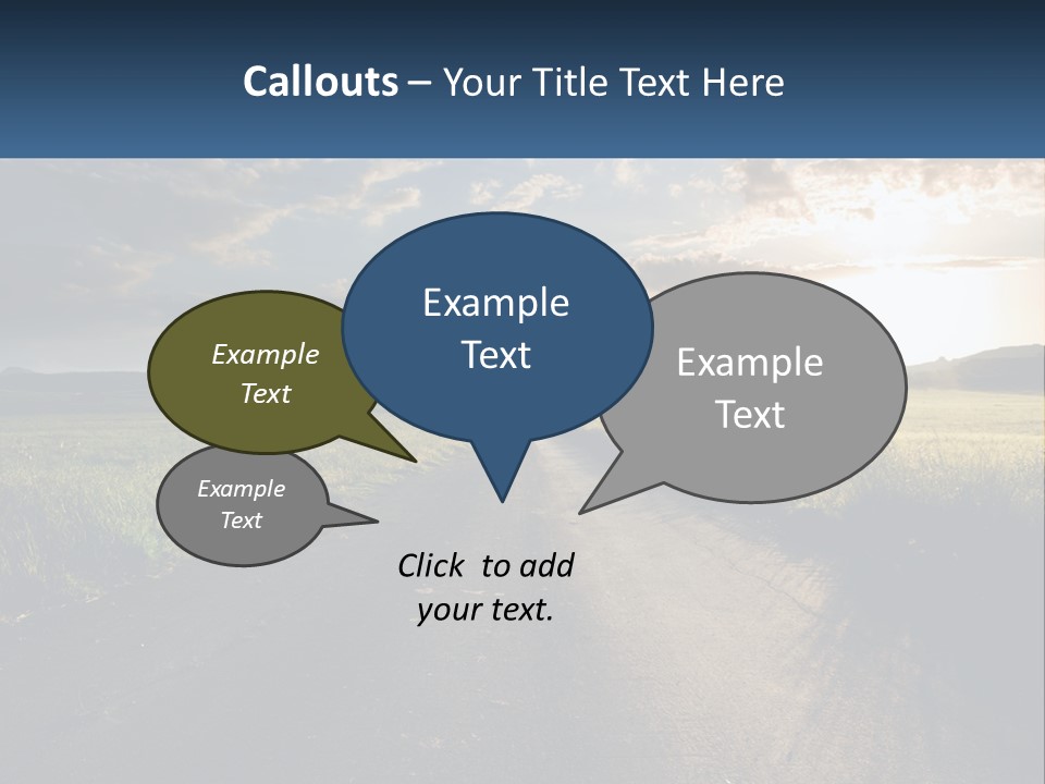 Landscape Highway Asphalt PowerPoint Template