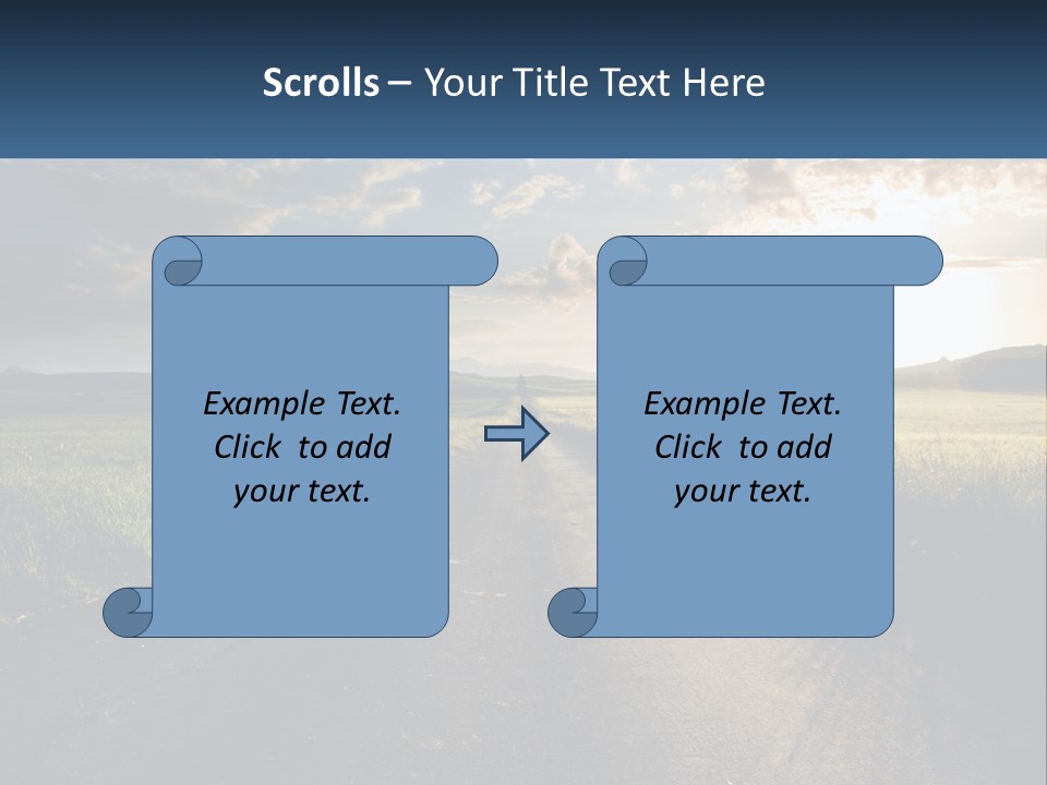 Landscape Highway Asphalt PowerPoint Template