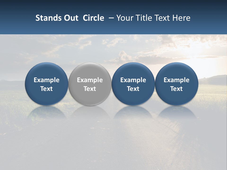 Landscape Highway Asphalt PowerPoint Template