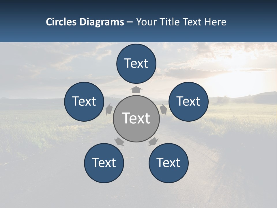 Landscape Highway Asphalt PowerPoint Template