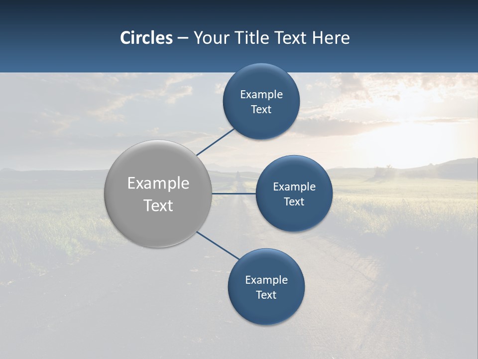 Landscape Highway Asphalt PowerPoint Template