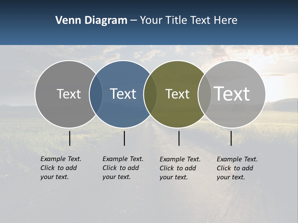 Landscape Highway Asphalt PowerPoint Template