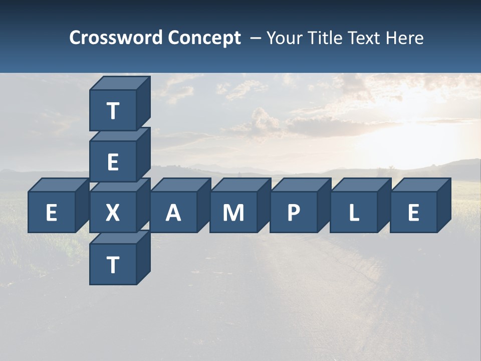 Landscape Highway Asphalt PowerPoint Template