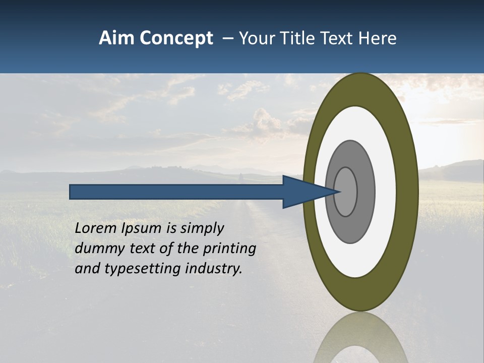 Landscape Highway Asphalt PowerPoint Template