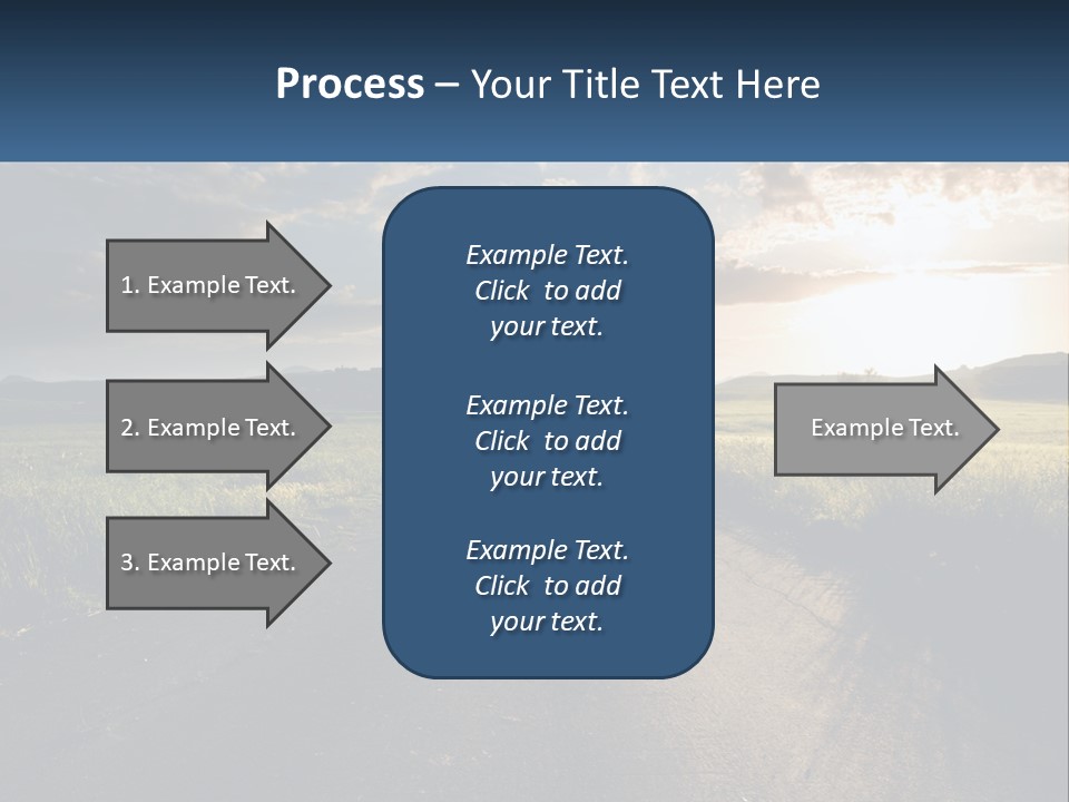 Landscape Highway Asphalt PowerPoint Template
