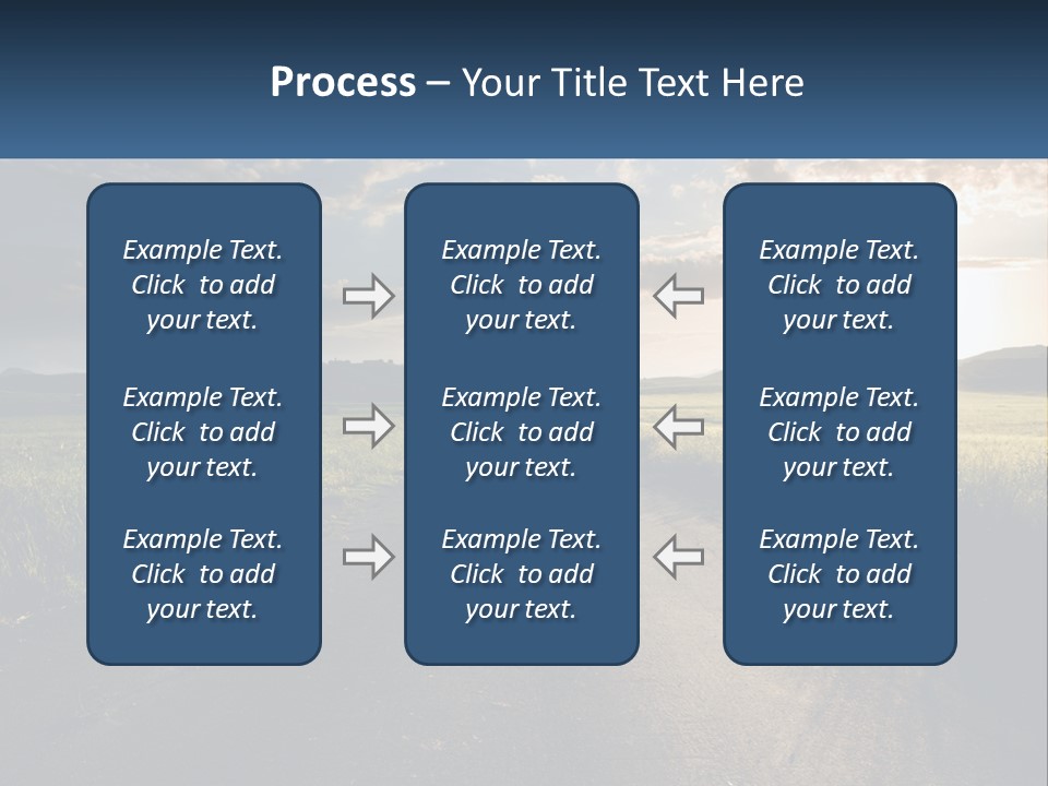 Landscape Highway Asphalt PowerPoint Template