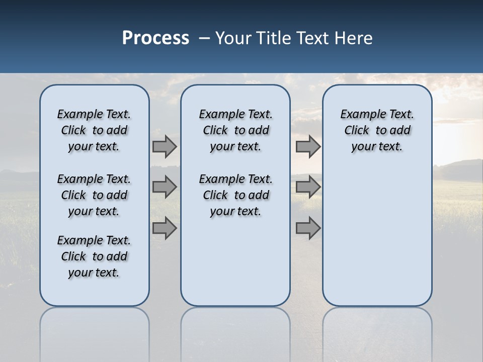 Landscape Highway Asphalt PowerPoint Template