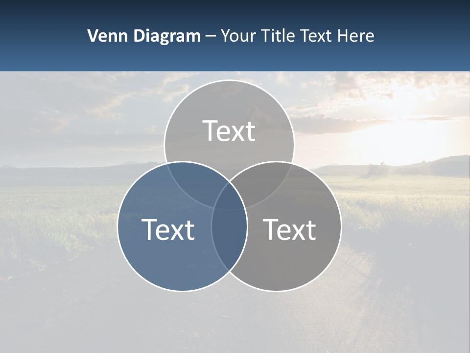 Landscape Highway Asphalt PowerPoint Template