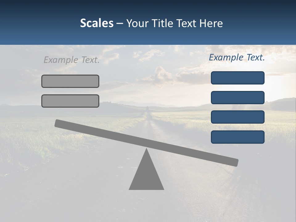 Landscape Highway Asphalt PowerPoint Template