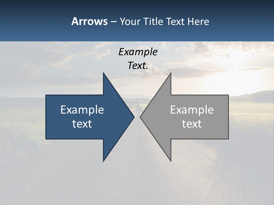 Landscape Highway Asphalt PowerPoint Template