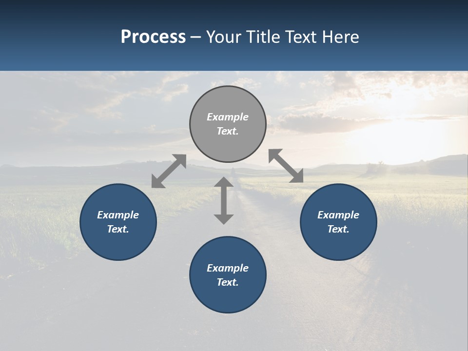 Landscape Highway Asphalt PowerPoint Template